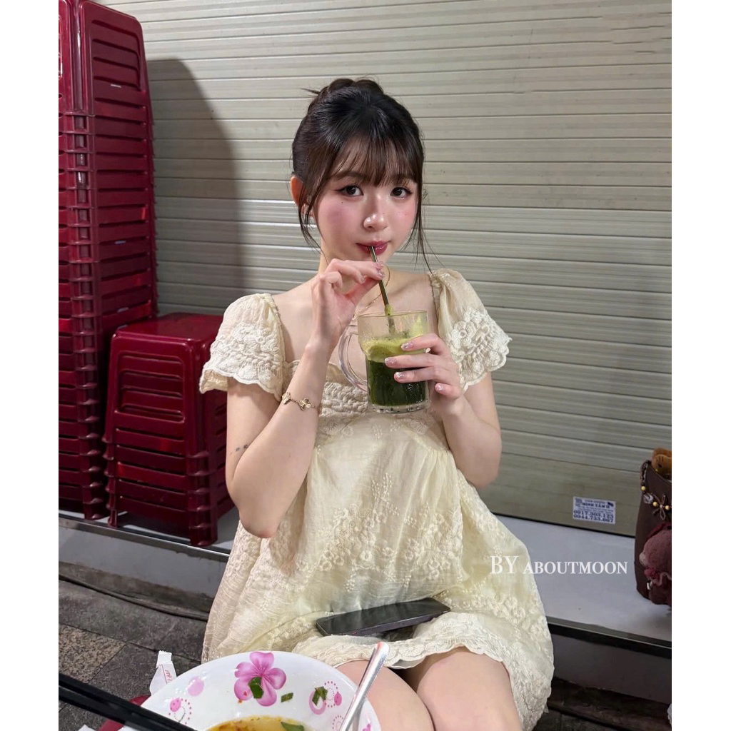 𝐀𝐛𝐨𝐮𝐭 𝐦𝐨𝐨𝐧| VÁY BABYDOLL PHỐI REN NGỰC ĐIỆUU