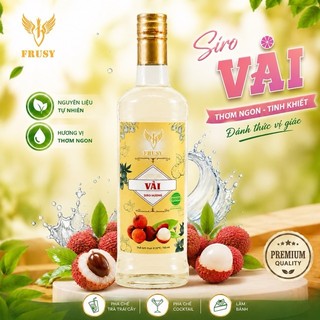 [Siro Cao Cấp] Frusy 750ml - Chai Sành