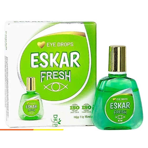 Combo 5 chai nhỏ mắt Eskar Fresh DK Pharma rửa mắt, mỏi mắt, dưỡng mắt mát lành, ngừa bệnh về mắt