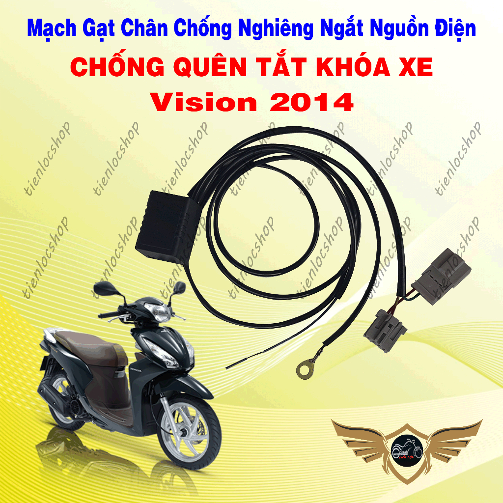 Bộ Mạch Chống Quên Tắt Khóa Cho Honda Vision 2014 – Bảo Vệ Bình Ắc Quy