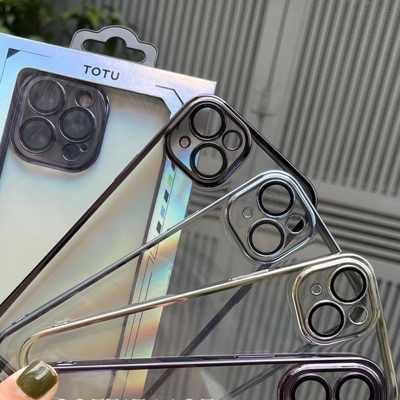 Ốp lưng TOTU viền màu cho iPhone 14, 14 Pro, 14 Plus, 14 Pro Max bảo vệ cụm và mắt Camera siêu đẹp