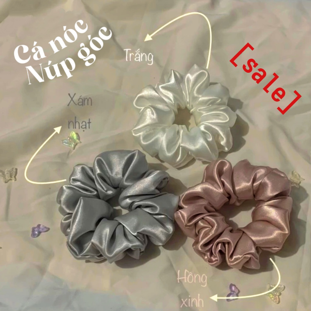 [COMBO 3 Srunchies] Srunchies Lụa Handmade Màu Sắc Dịu Dàng