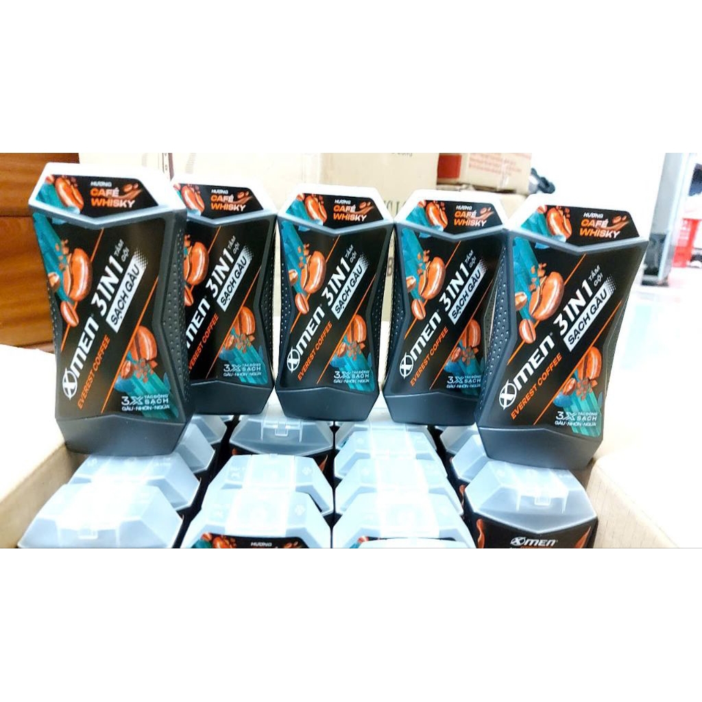 Dầu Gội X-Men 3in1 Sạch Gàu Hương Cafe Whisky 150g – Sữa Tắm Gội Nam 3 Trong 1, Sạch Gàu – Khử Mùi –