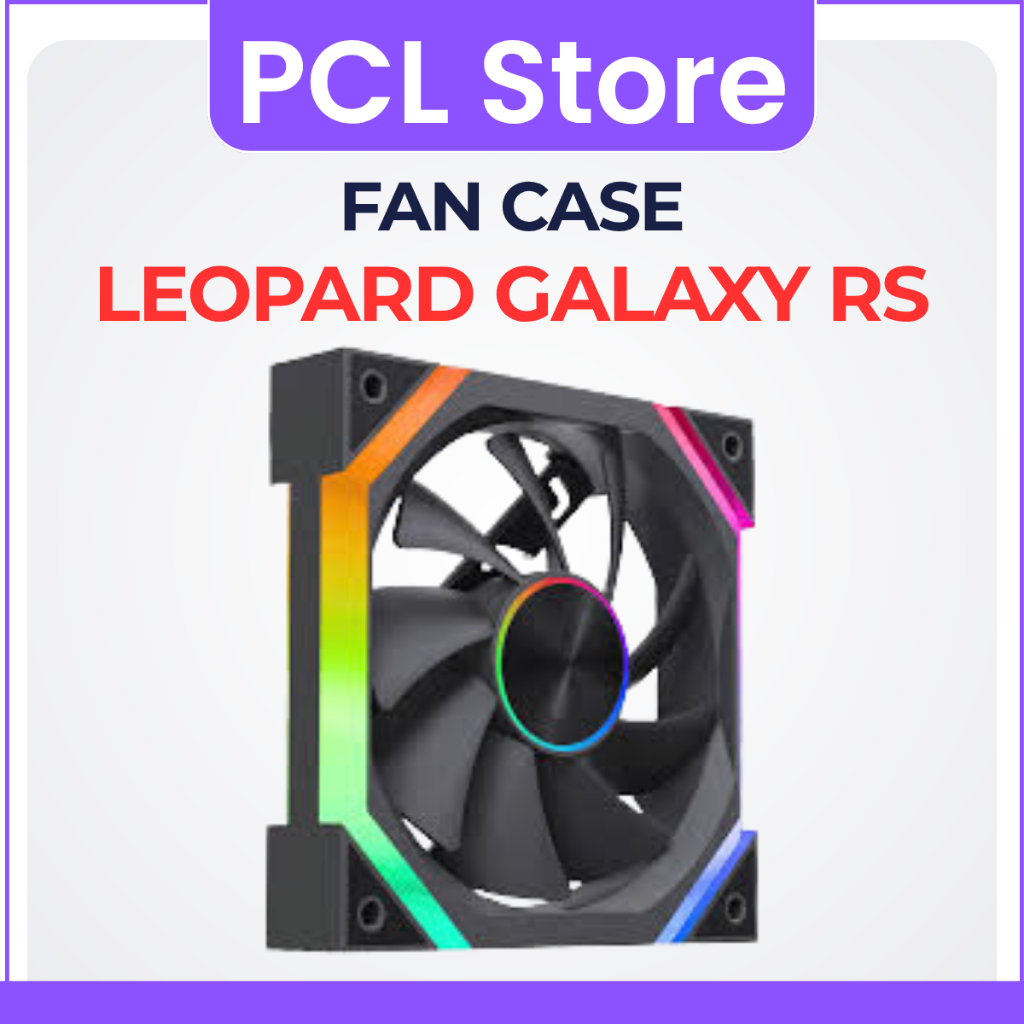 Quạt Tản Nhiệt, Fan Case Jungle Leopard Galaxy RS - Gắn Hub ARGB, Đen/Trắng
