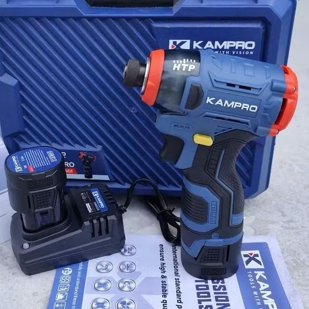 🌟Vít Búa Dùng Pin 4 Cell KAMPRO 7028 Không Chổi Than, 3 Tốc Độ Có Búa tiện dụng