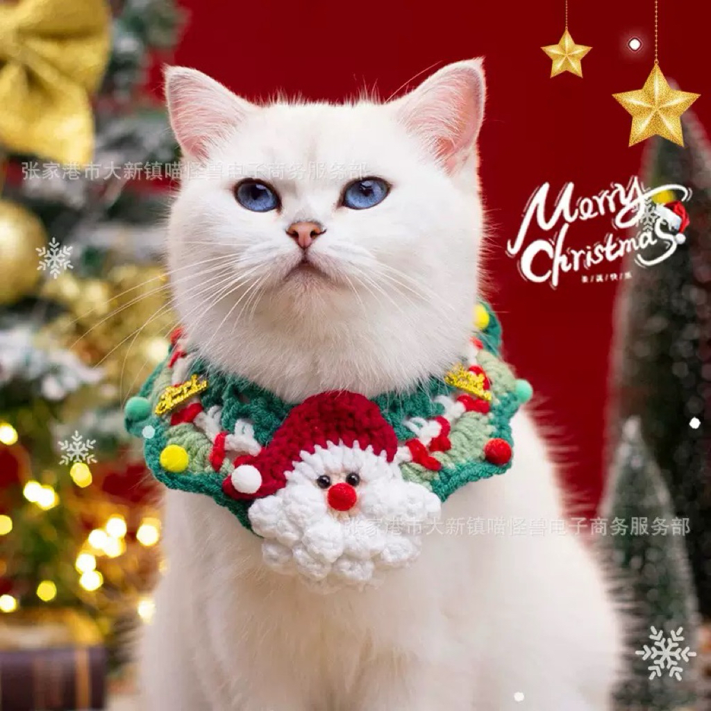 Yếm len giáng sinh Noel dành cho chó mèo , yếm len Noel giáng sinh dành cho thú cưng