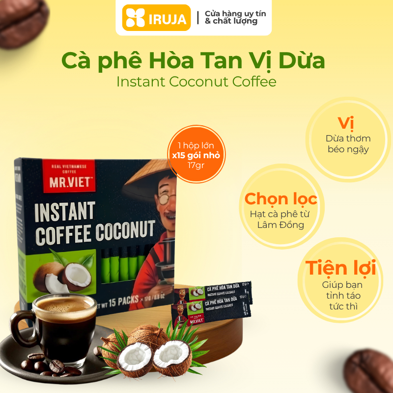 [IRUJA] Cà Phê Trung Nguyên Legend Americano Hộp 15 Gói 2G