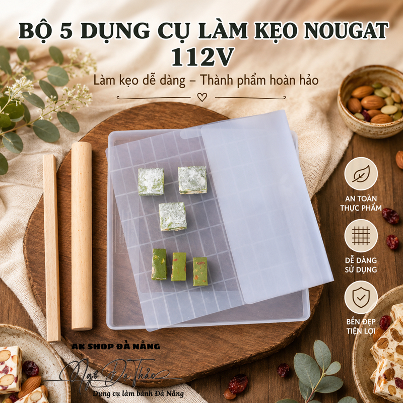 Bộ 5 món làm kẹo nougat lớn 112V ( DANANGBAKINGTOOL 2000.840)