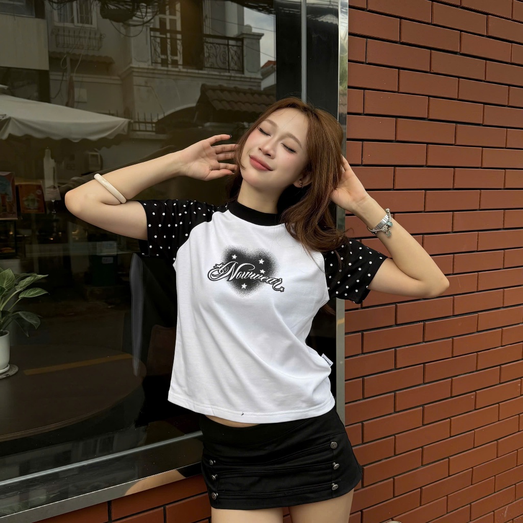 Áo Thun Babytee Form Raglan Nowwear In Nữ Local Brand - BBT01