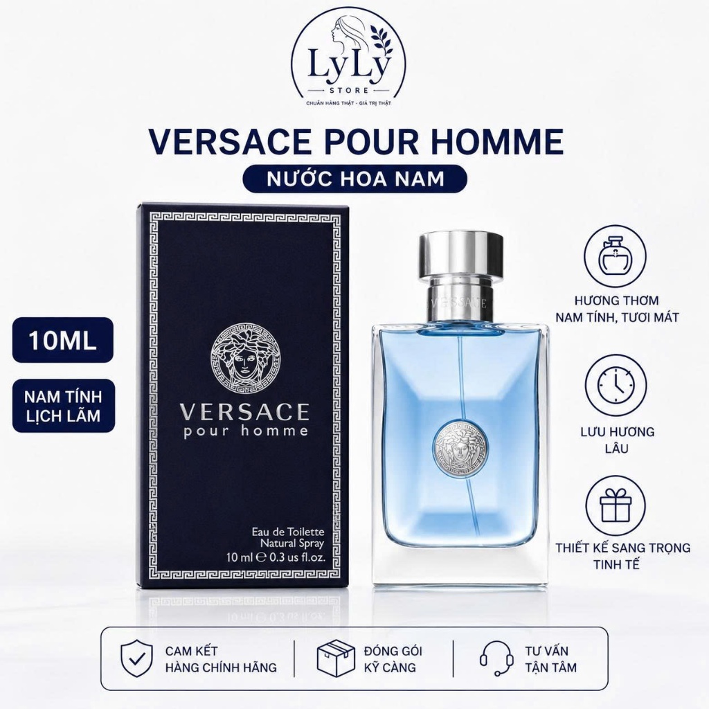 Nước hoa nam Versace Pour Homme 100ml | Ly Ly Store