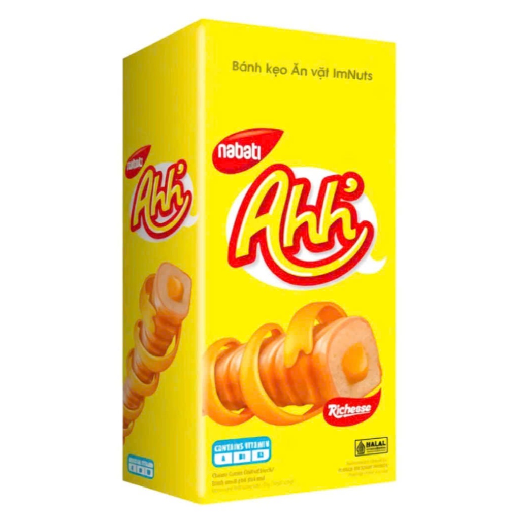 Bánh xốp Nabati Richeese Ahh Triple đủ vị hộp 90g