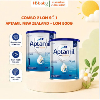 [COMBO 2 LON] Sữa bột Aptamil New Zealand Profutura Cesarbiotik số 1 (800g) Synbiotic độc quyền