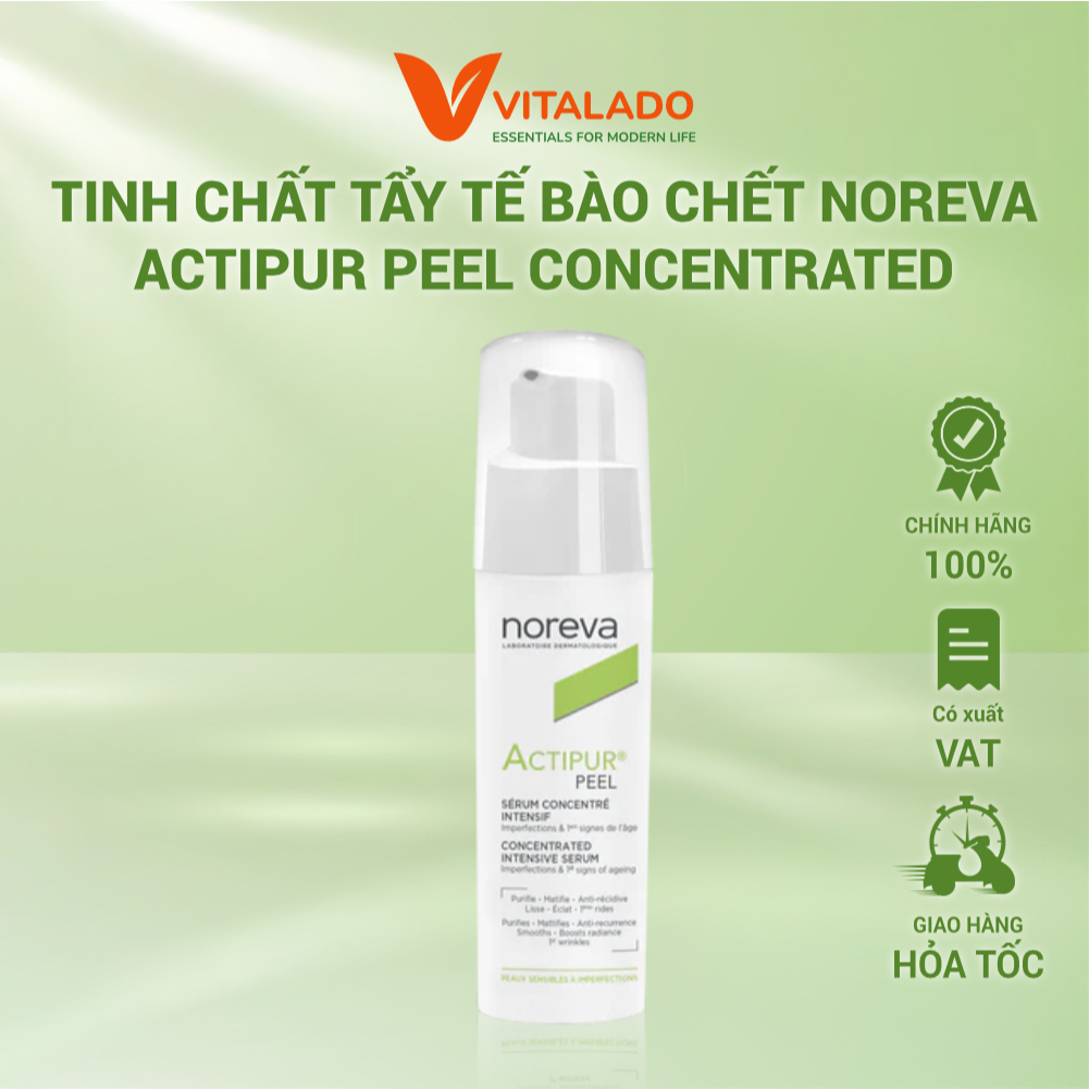 [Date 2029] Serum Noreva Actipur Peel Concentrated 30ml – Kiềm Dầu, Giảm Mụn Cho Da Dầu Mụn & Da Nhạ