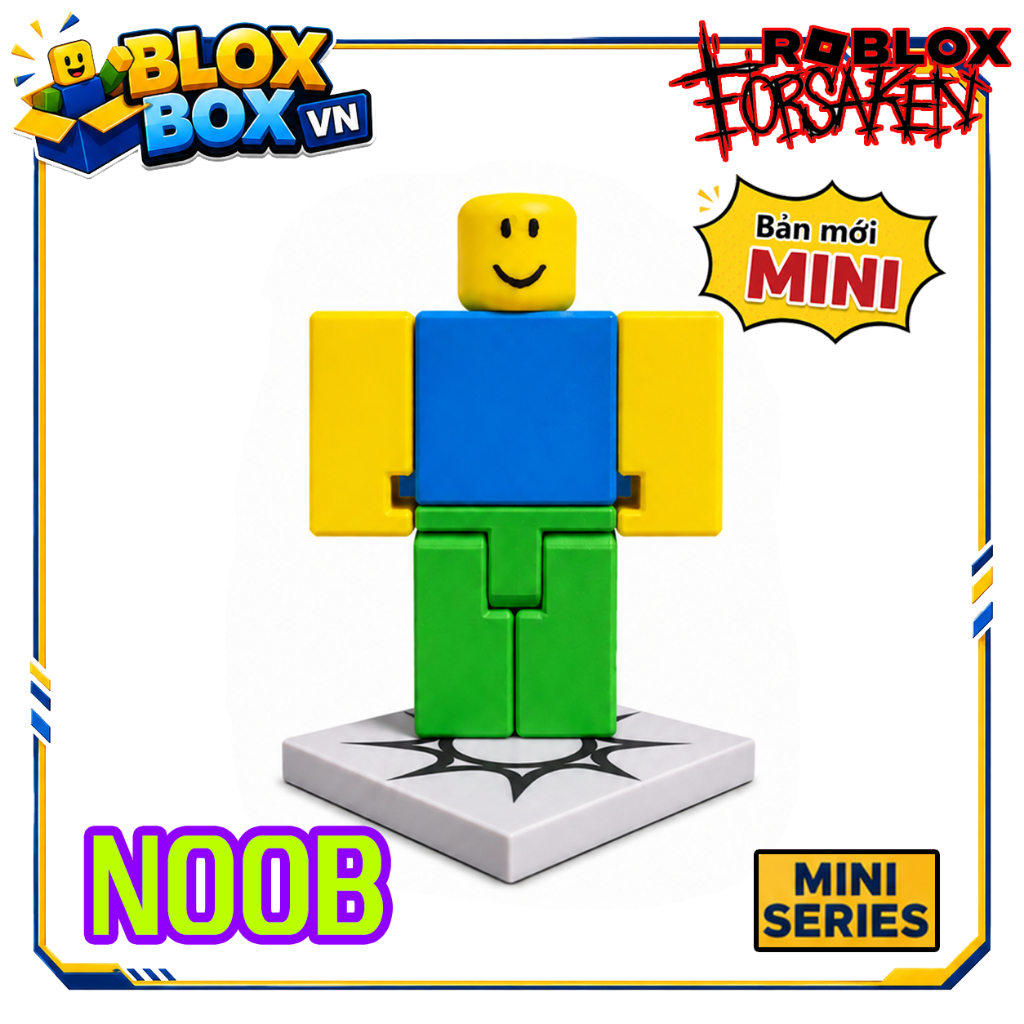[FORSAKEN] Đồ Chơi Mô Hình Noob Roblox Forsaken Có Khớp R6 - Size Nhỏ Đáng Yêu Cử Động Linh Hoạt