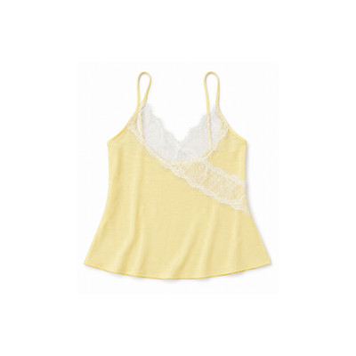 TUBYCATU Áo Hai Dây Nữ Phối Ren Sunny Lace Mỏng Nhẹ Thoáng Mát Đi Biển