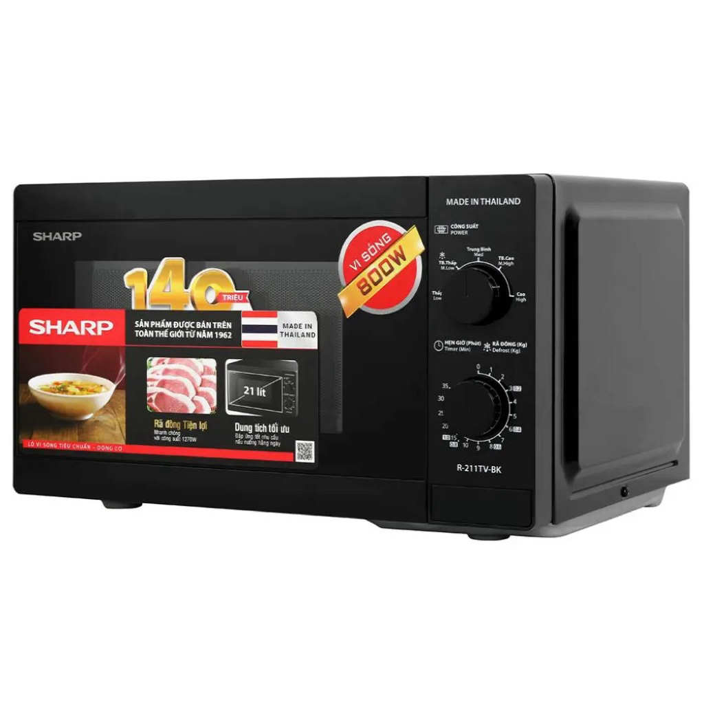 Lò vi sóng Sharp 21 lít R-211TV-BK