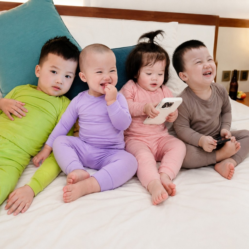 Bộ dài tay bé trai , bộ dài tay bé gái chất thun lạnh từ 6kg đến 16kg - jkids