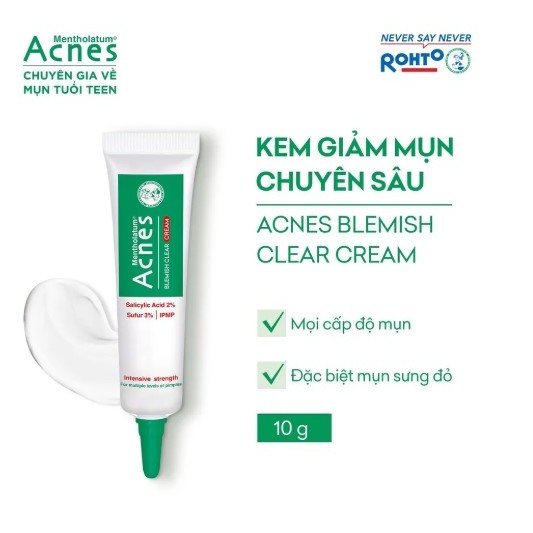 Kem Giảm Mụn Sưng Đỏ Acnes Blemish Clear Cream (10g)