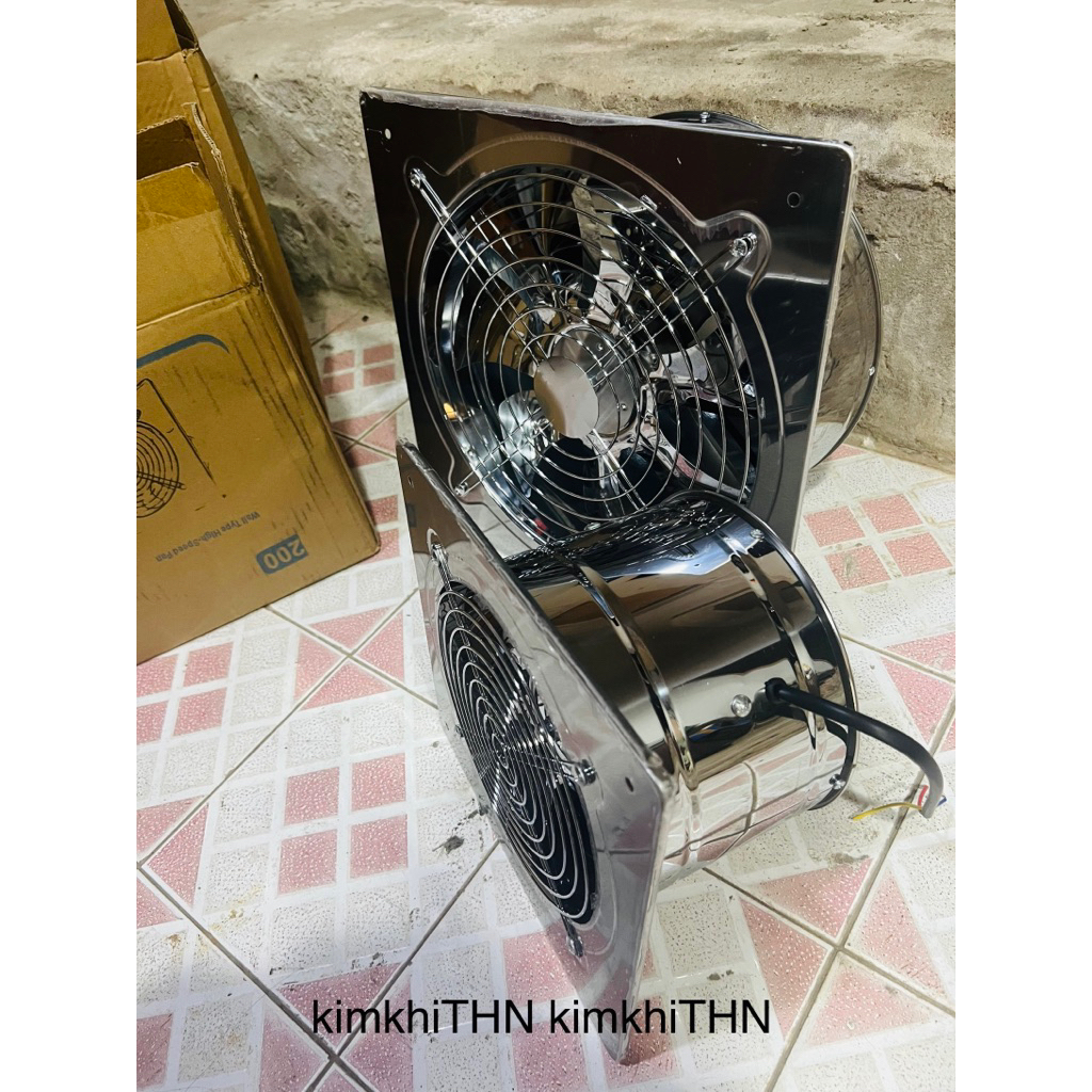 [KHTHN] Quạt Hút Mùi, Quạt Thông Gió Inox Vuông Kích Thước FD150-FD300 Hút Mùi Phòng Bếp, Nhà Vệ Sin