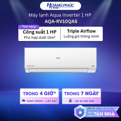 [Phí Lắp đặt 0Đ HCM] Máy Lạnh AQUA Inverter 1.0 HP AQA-RV10QA5 | 1.5 HP AQA-RV13QA5