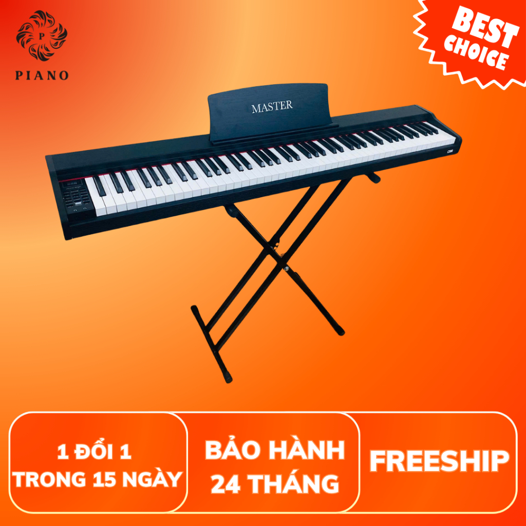 Đàn Piano Điện MASTER C300 - Đủ 88 Phím Bluetooth, Đàn Gỗ - Tặng Đủ Phụ Kiện, Khóa học online- Piano