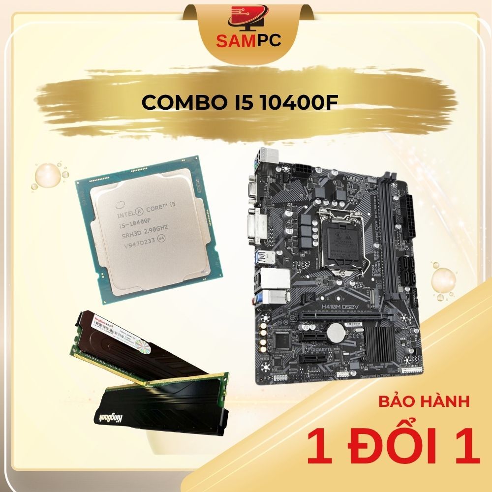 Bộ PC Combo CPU i5 10400F + Main H410/ B460/ B560 + Ram 8/16/32GB Dr4 Quốc Dân Giá Chuẩn