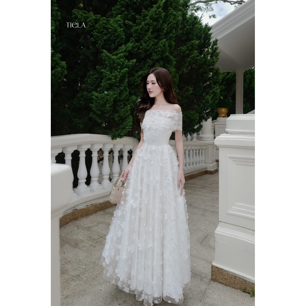 [Pass/Thanh lý] TIELA - (Đọc mô tả)Đầm EMILY + Bảng vai size L