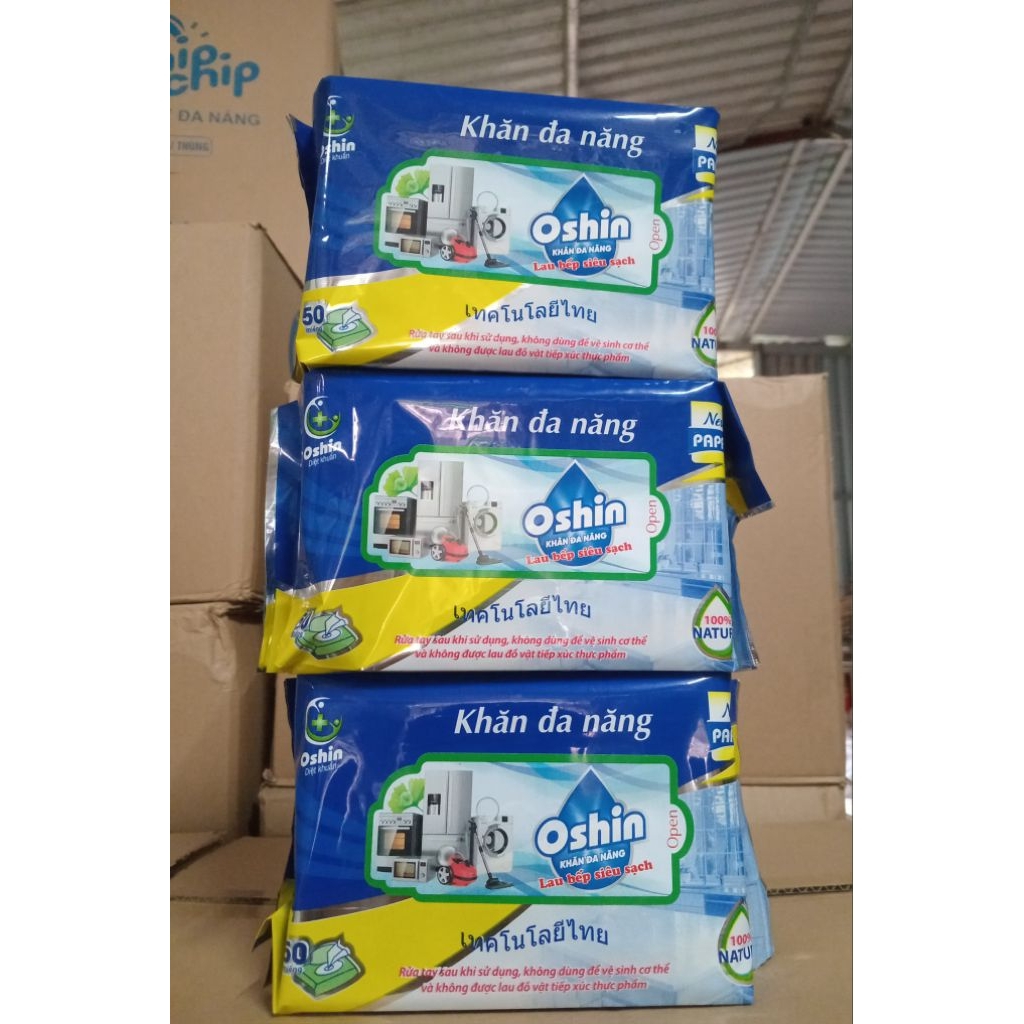 Combo 3 gói khăn lau bếp Oshin 50 tờ