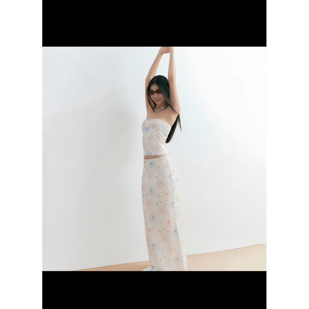 PASS | Set hoa chân váy dài EIN.OFFICIAL - NELLY SET | MỚI - tem tag đầy đủ