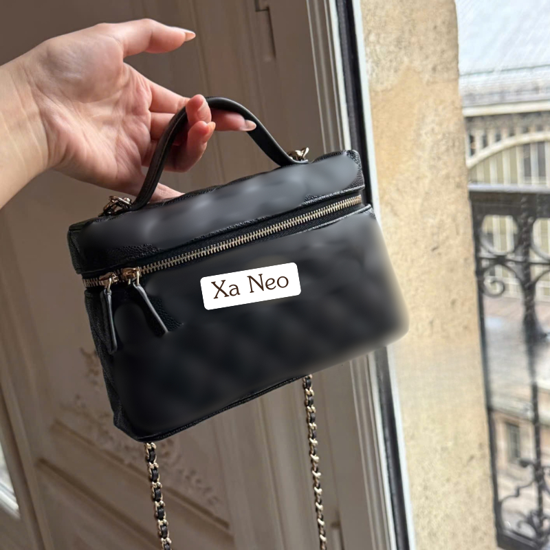 Túi Chà Neo Va…nity Case với tay cầm phía trên và dây đeo chuỗi MS145