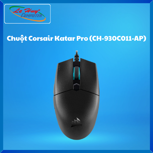 Chuột Máy Tính Corsair Katar Pro (CH-930C011-AP) Black - Hàng Chính Hãng