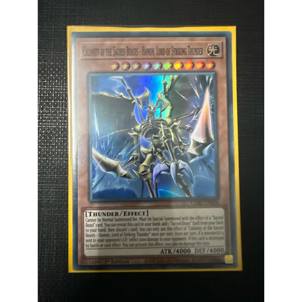 [WibuCardShop] Calamity of the Sacred Beasts - Hamon, Lord of Striking Thunder - Chaos Origins (CORI