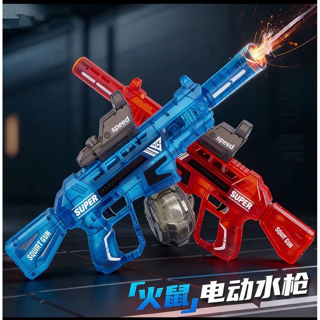 ĐỒ chơi súng phun nước M416 có đèn sử dụng pin sạc.