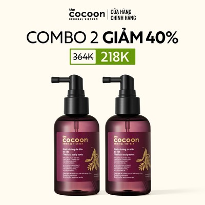 [MUA 2 GIẢM 40%] Combo 2 Nước dưỡng da đầu bồ kết Cocoon 140ml