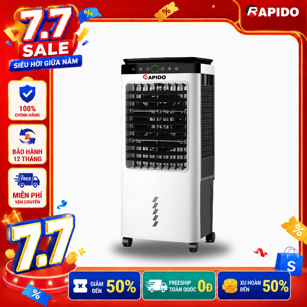[Everest - 6000D] Quạt điều hòa không khí Rapido 6000D, 6000M chính hãng, Bảo hành toàn quốc 5 năm | BigBuy360 - bigbuy360.vn