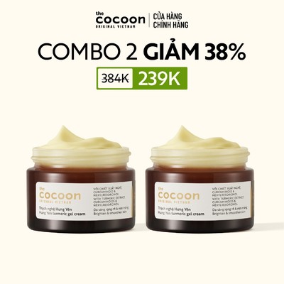 [MUA 2 GIẢM 38%] Combo 2 Thạch Nghệ (Kem dưỡng) Giúp Sáng Da & Mờ Thâm Cocoon 30ml
