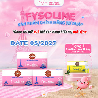 (Date T5.2027) Combo 3 hộp Fysoline hồng 40 ống x 5ml - Nước muối sinh lý vệ sinh mắt mũi miệng cho trẻ sơ sinh