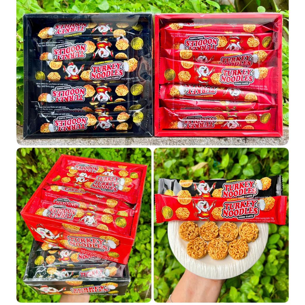 [Hộp 30 Gói] Mì Giòn Tẩm Gia Vị Turkey Noodles [ Mix Đủ Loại ] [Combo 10 - 20 Gói]  [SNFOOD]