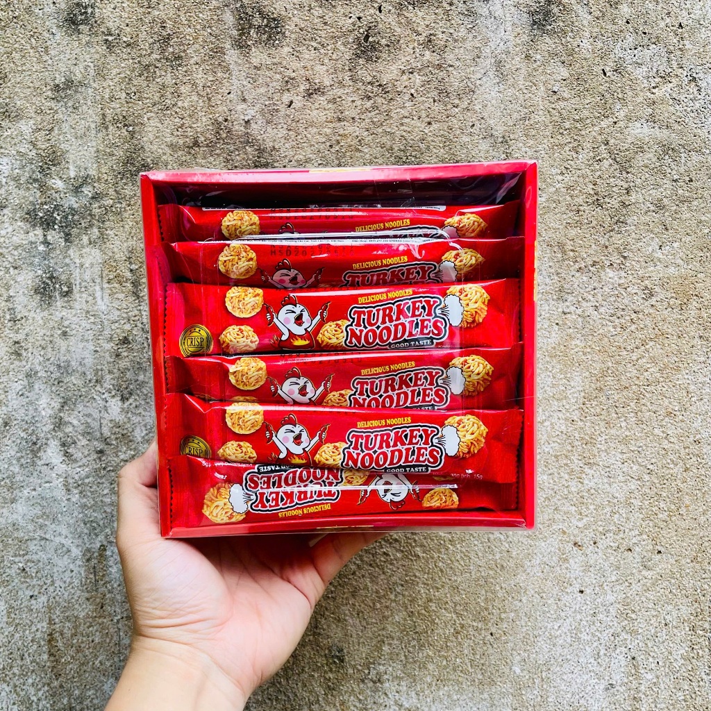 [Hộp 30 Gói] Mì Giòn Tẩm Gia Vị Turkey Noodles [ Mì Đỏ ] [Combo 10 - 20 Gói]  [SNFOOD]