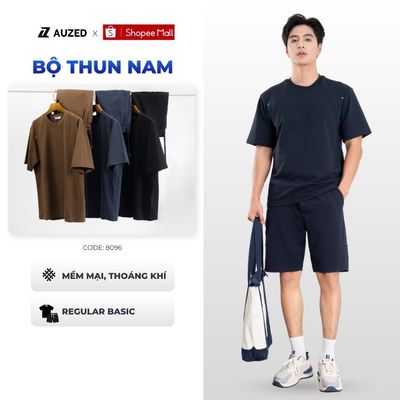 Bộ Thể Thao Nam AUZED Vải Co Giãn 4 Chiều, Thoáng Mát Nhanh Khô, Bộ Thun Nam Cao Cấp 8096