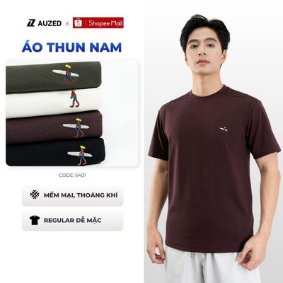 Áo Thun Nam Thể Thao AUZED Form Regular Cổ Tròn, Áo Thun Co Giãn Thoáng Mát, Trẻ Trung 6401