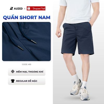 Quần Short Gió Nam AUZED Form Regular, Cạp Chun Dây Rút Co Giãn, Quần Short Nam Thể Thao 495