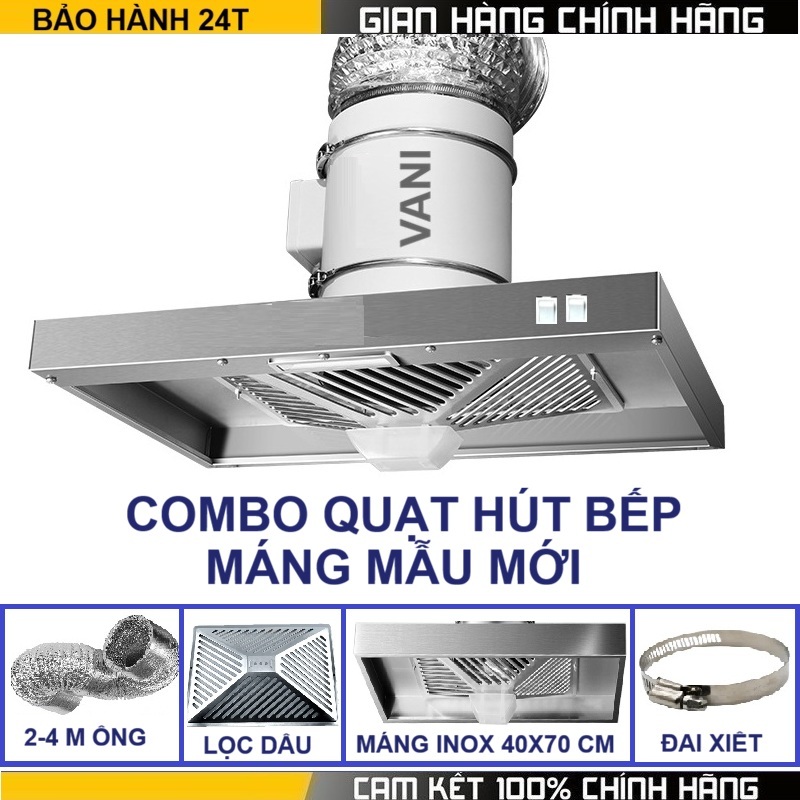 Quạt thông gió hút mùi HF125-HF150-HF200 - Hút mùi bếp, khử khói, giảm ẩm, thông thoáng không khí