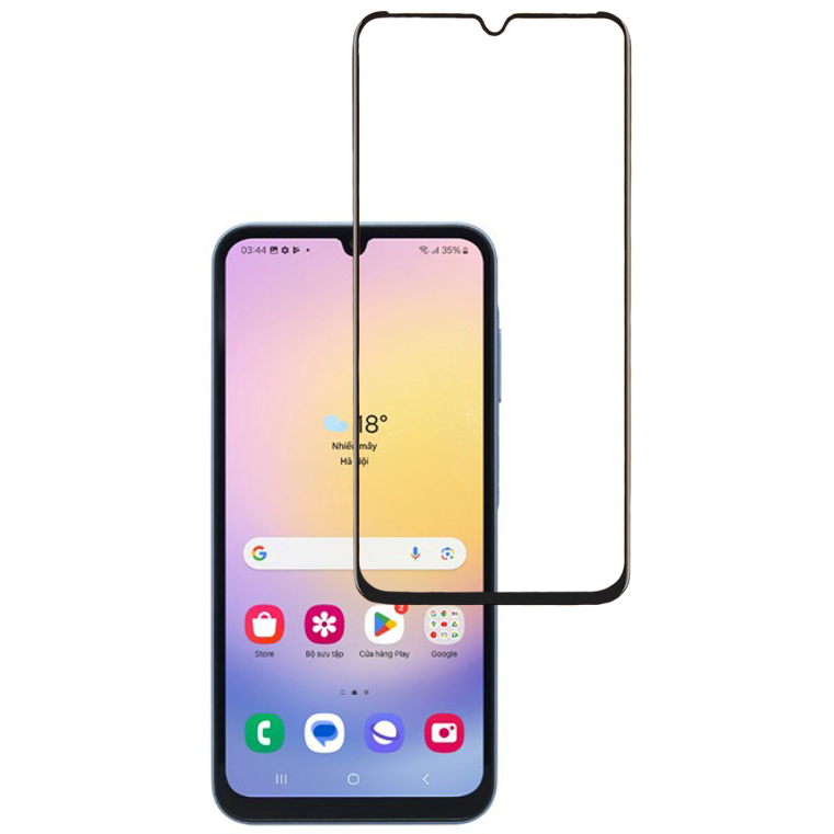 Combo 2 cường lực Samsung A25 5G kính full màn hình full keo
