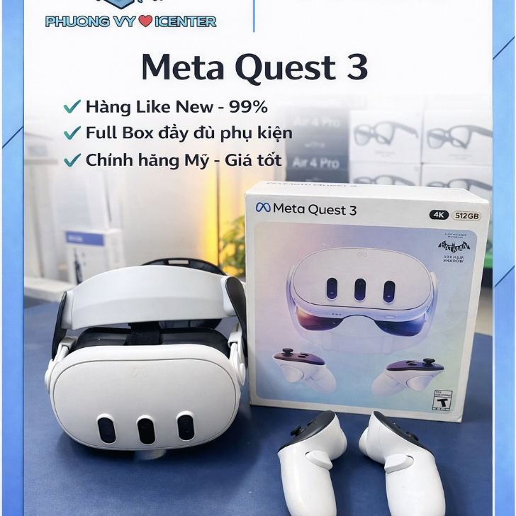 LamKaShop Meta Quest 3 - Quest 3S - New/Like New 99%  - BH 3 Tháng - Tài Khoản Game Bản Quyền