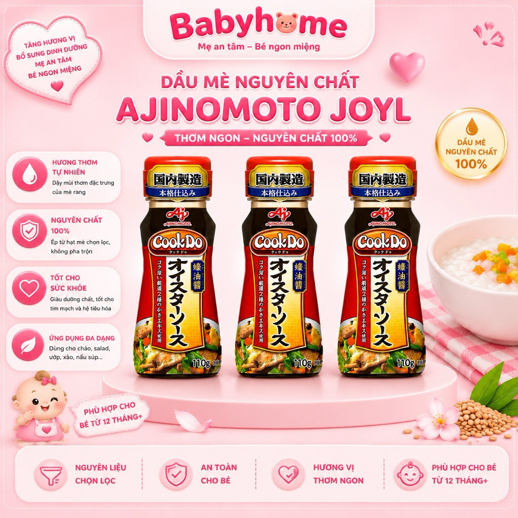 Dầu Hào CookDo Ajinomoto Nhật Bản 110g Cho Bé Ăn Dặm & Gia Đình