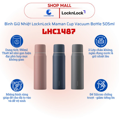 [HỎA TỐC] Bình giữ nhiệt LocknLock Maman Cup Vacuum Bottle LHC1487 - Dung tích 505ml