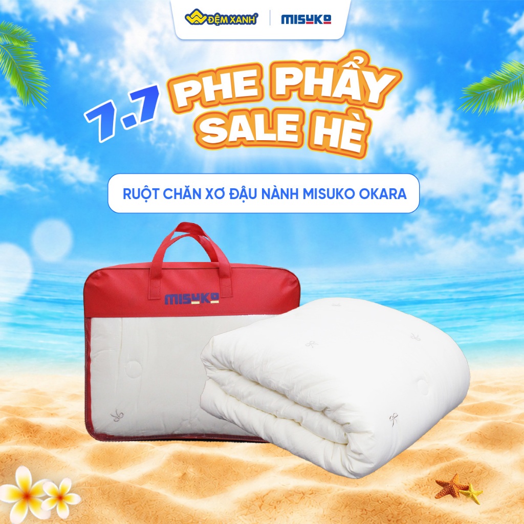 Ruột chăn xơ đậu nành Misuko Okara (Hàng cao cấp)