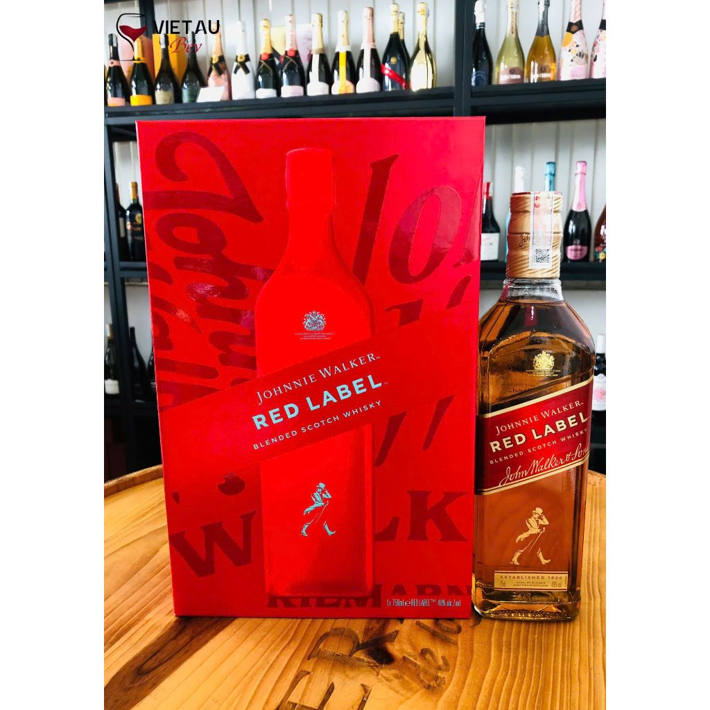 [RƯỢU NGOẠI CHÍNH HÃNG] JOHNNIE WALKER Red Label Hộp quà Tết 2026