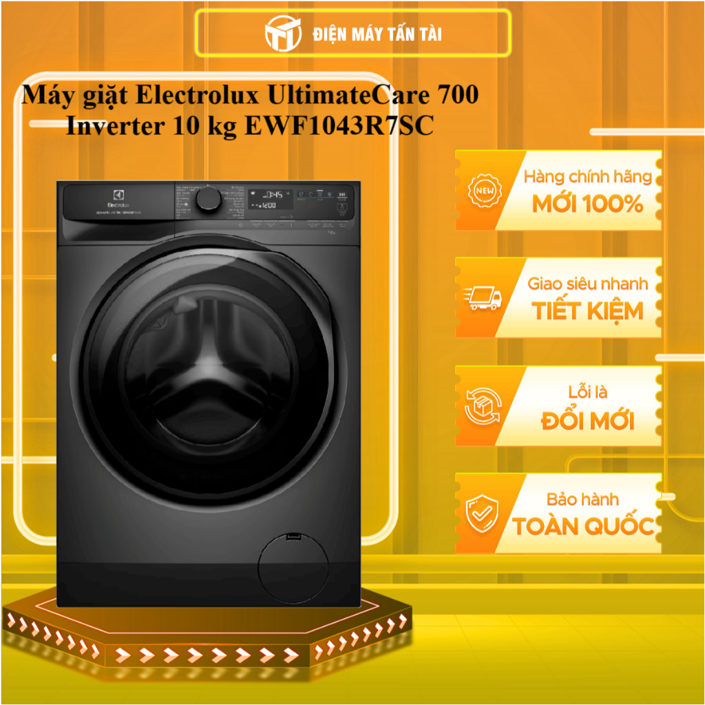 (HCM) - EWF1043R7SC - Máy giặt Electrolux UltimateCare 700 Inverter 10 kg EWF1043R7SC